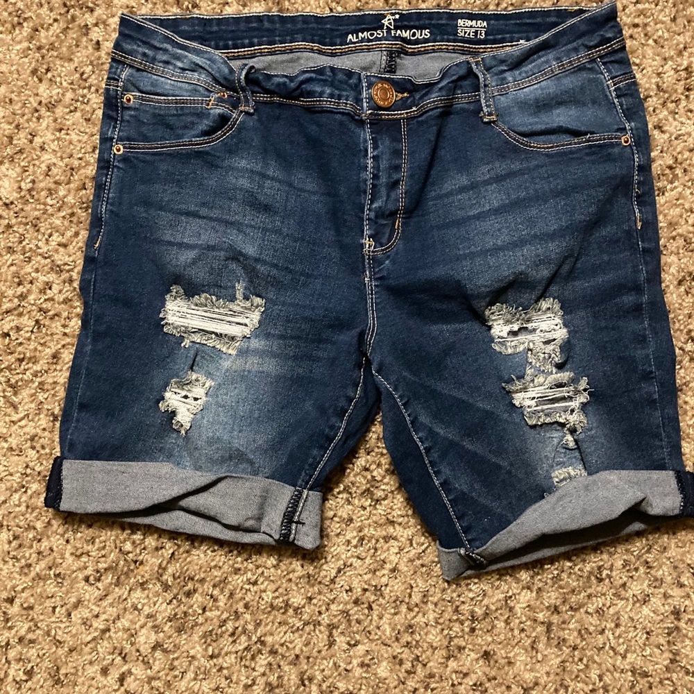 Almost Famous Blur Jean Shorts